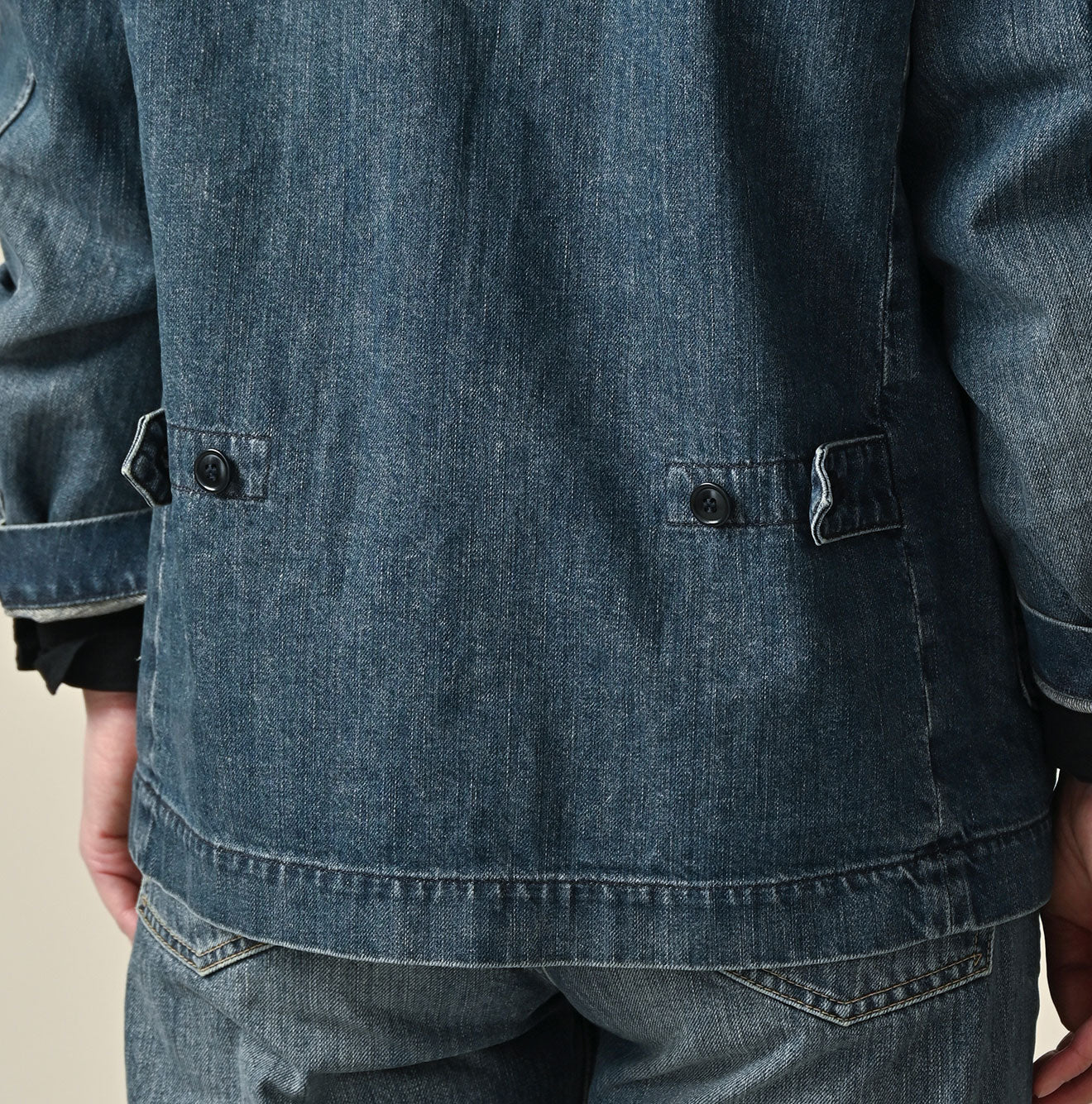 45R Rye Mugi Denim 908 Cardigan Jacket Distressed