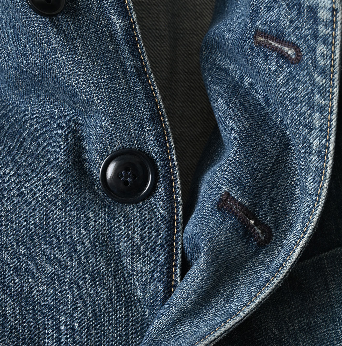 45R Rye Mugi Denim 908 Cardigan Jacket Distressed