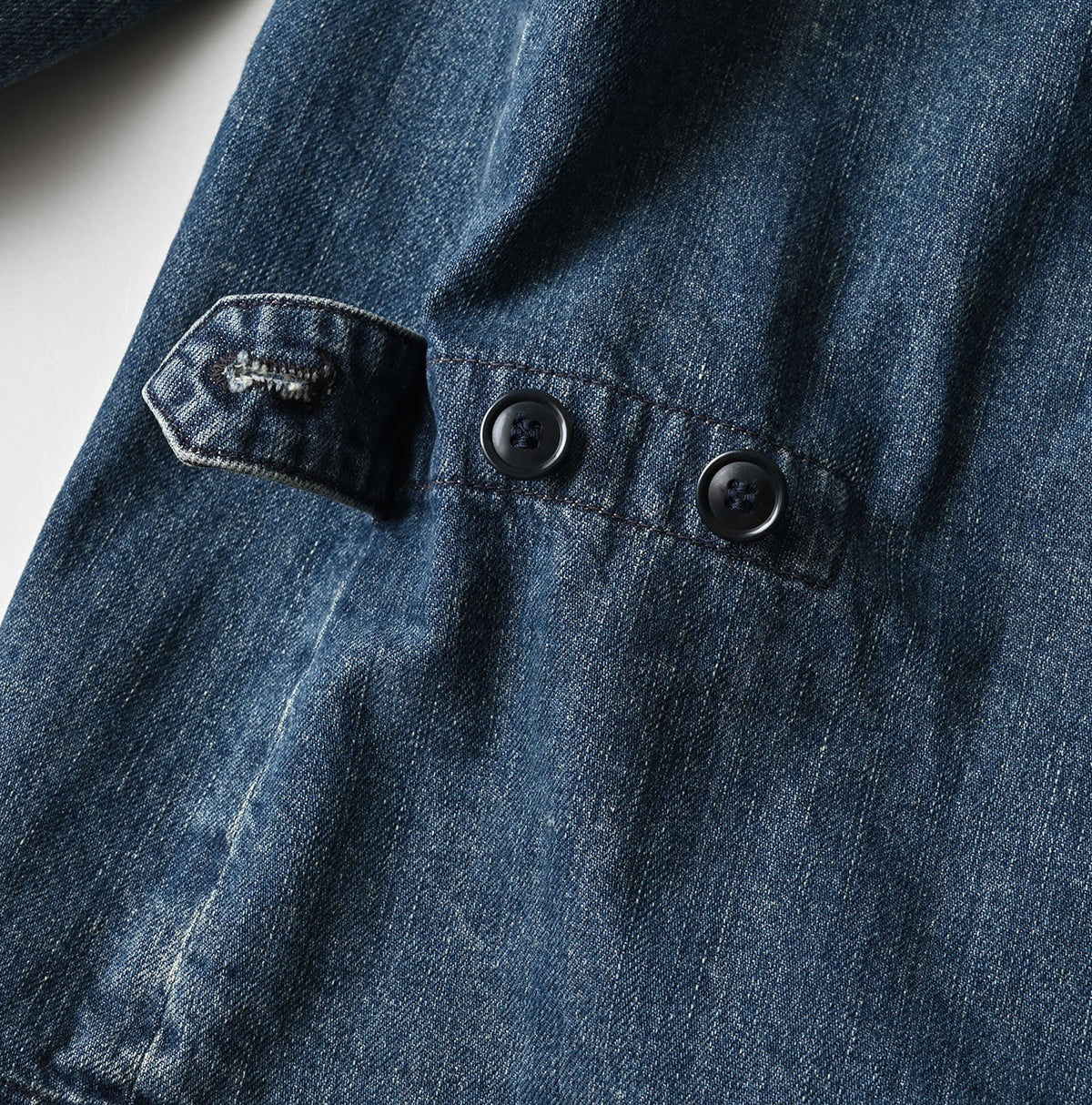 45R Rye Mugi Denim 908 Cardigan Jacket Distressed