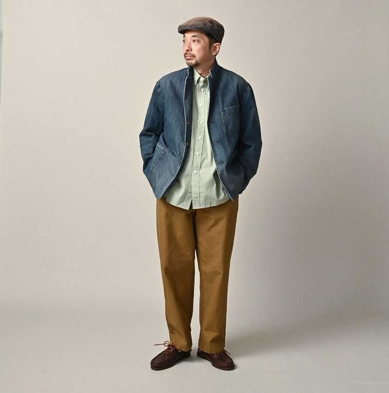 45R Rye Mugi Denim 908 Cardigan Jacket Distressed