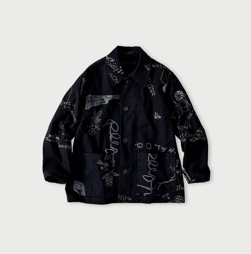 45R Indigo Duck 908 Graffiti Coverall