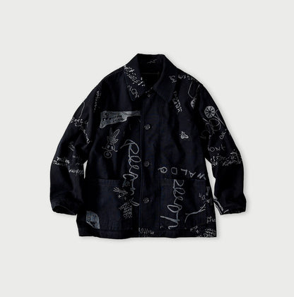 45R Indigo Duck 908 Graffiti Coverall