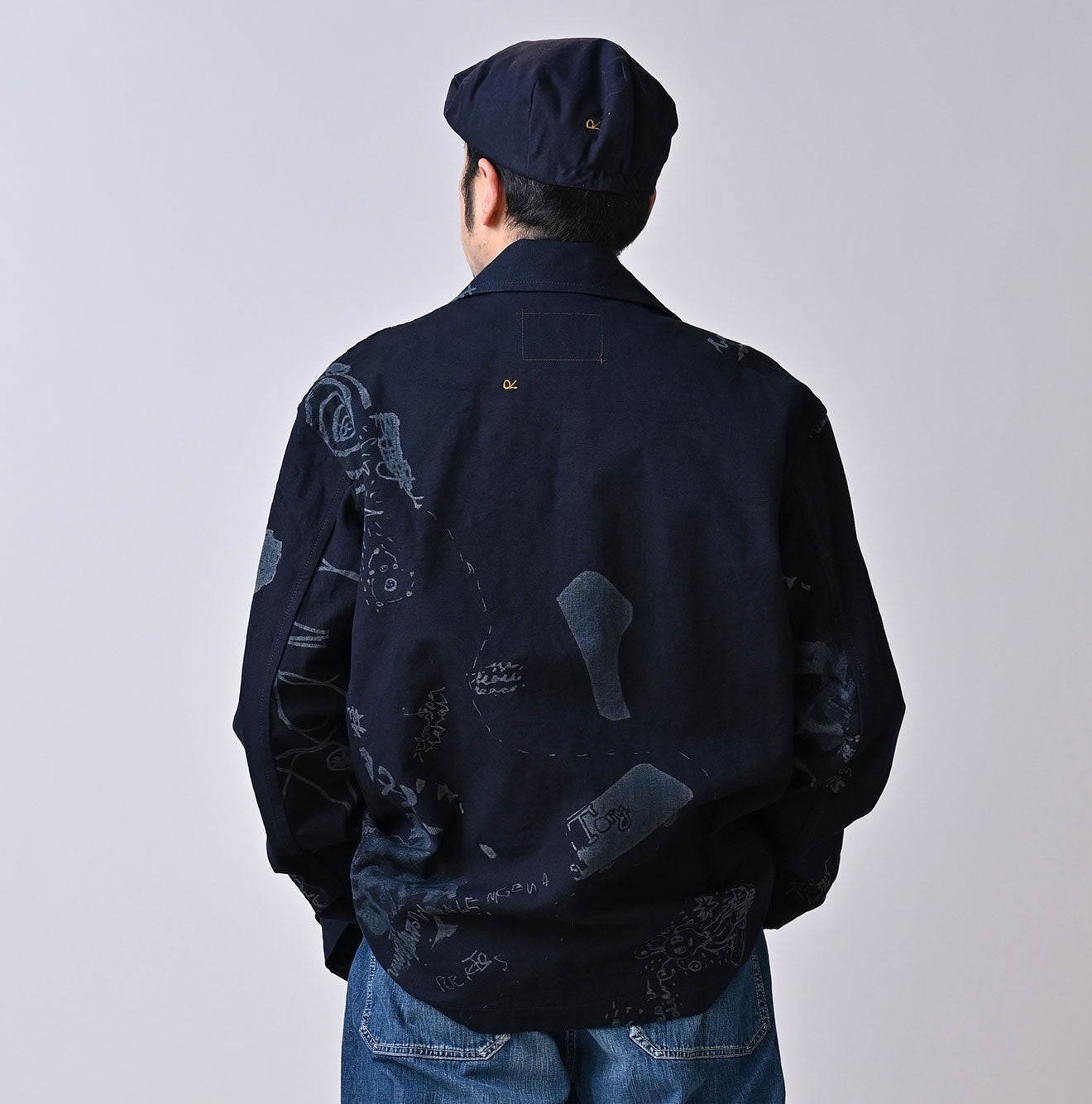 45R Indigo Duck 908 Graffiti Coverall