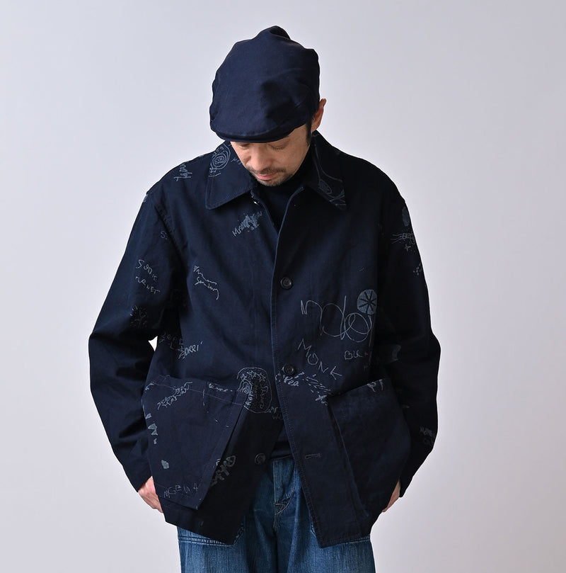 45R Indigo Duck 908 Graffiti Coverall