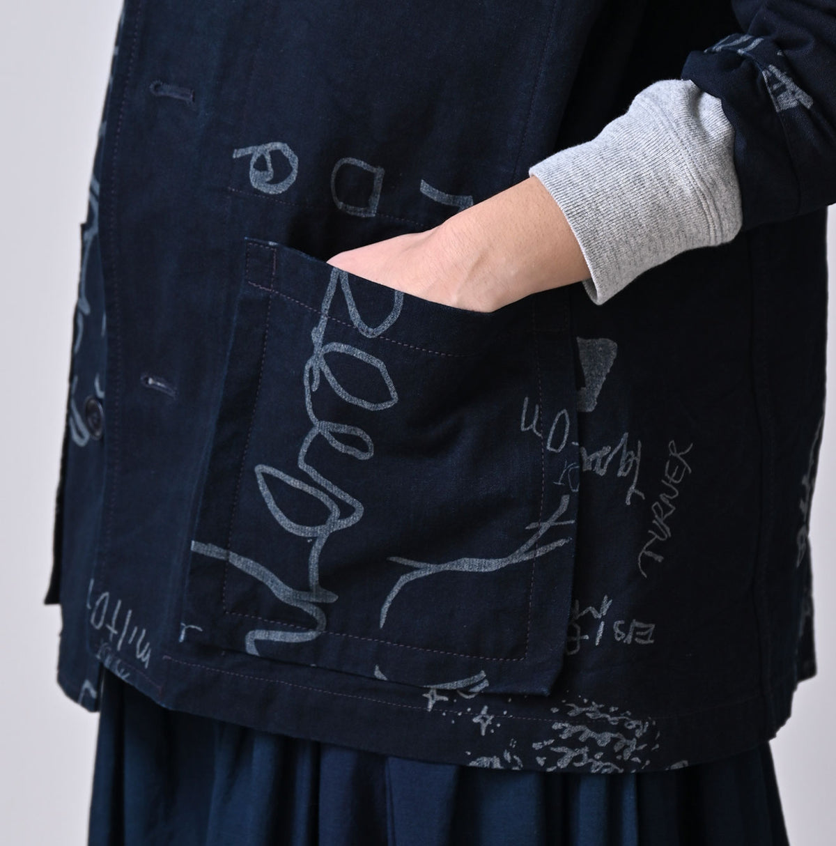 45R Indigo Duck 908 Graffiti Coverall