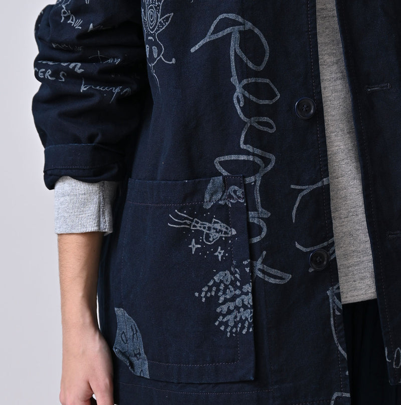 45R Indigo Duck 908 Graffiti Coverall