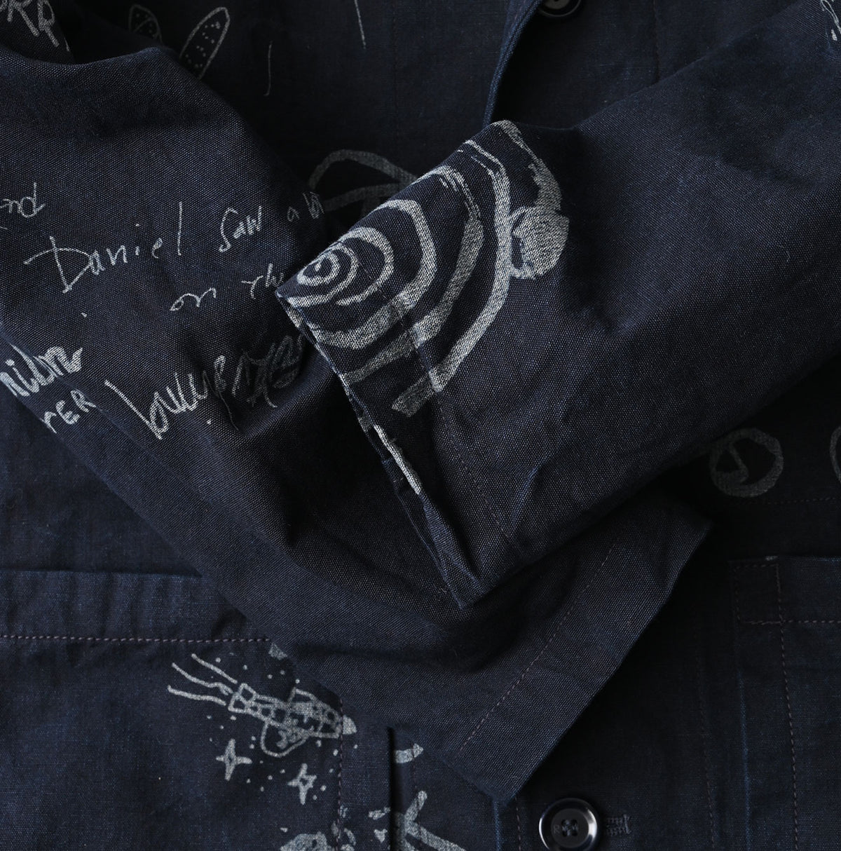 45R Indigo Duck 908 Graffiti Coverall