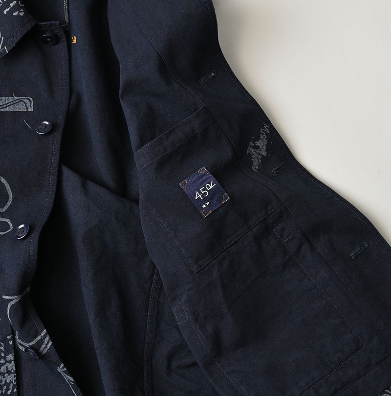 45R Indigo Duck 908 Graffiti Coverall