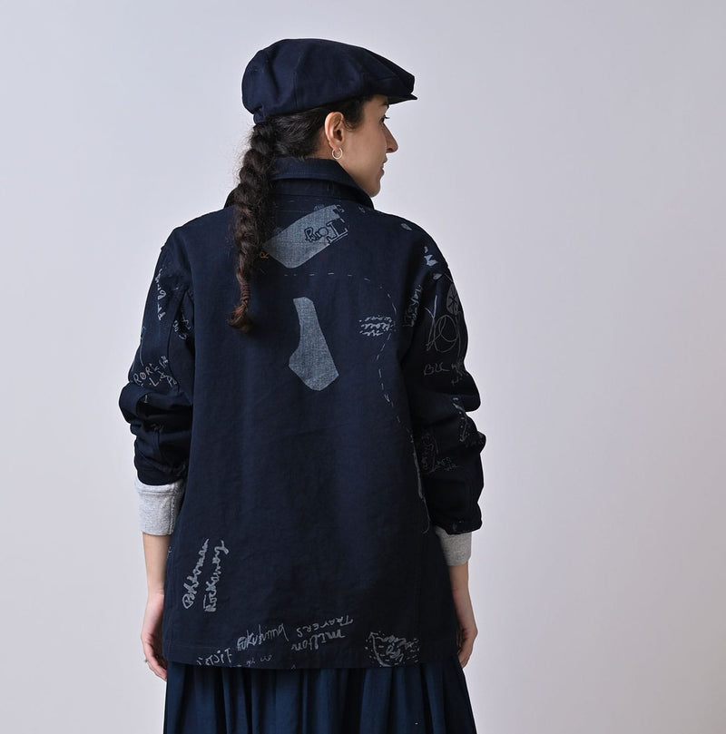 45R Indigo Duck 908 Graffiti Coverall
