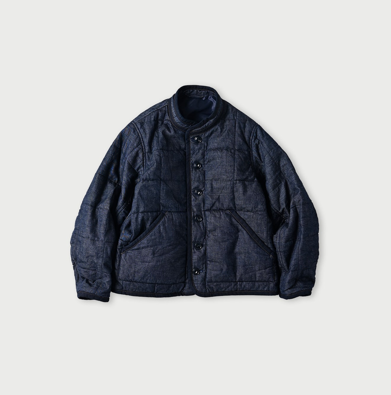 45R Indigo 45 Petit Denim 908 Stand Collar Blouson