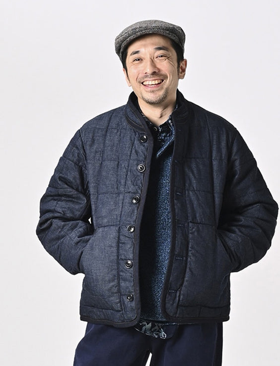 Indigo 45 Petit Denim 908 Stand Collar Blouson