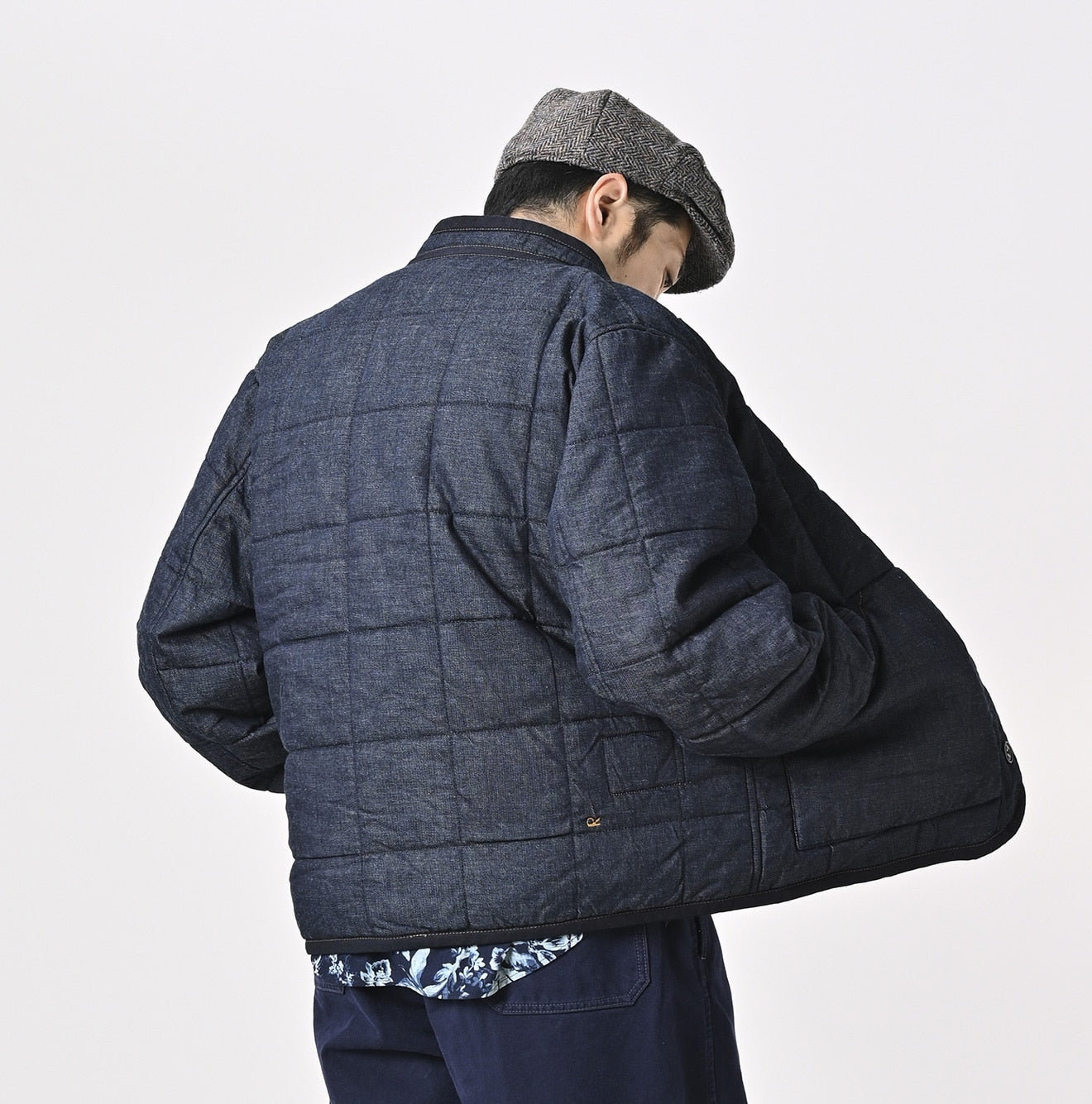 45R Indigo 45 Petit Denim 908 Stand Collar Blouson