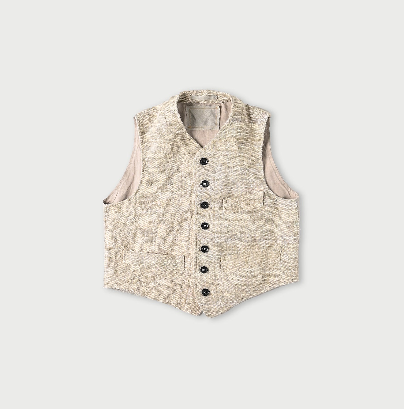 Linen Silk Tweed 908 Vest (Size 3)