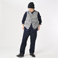 45R Ai Indigo Linen Silk Tweed 908 Vest