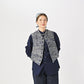 45R Ai Indigo Linen Silk Tweed 908 Vest