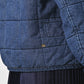 45R Indigo 45 Petit Denim 908 Stand Collar Blouson Distressed