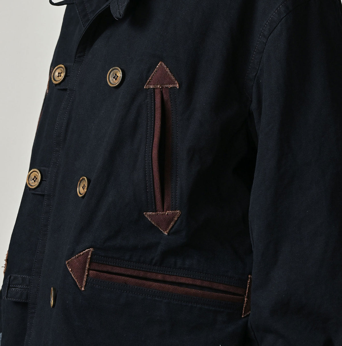 45R Indigo High-Density Duck Canadian Coat