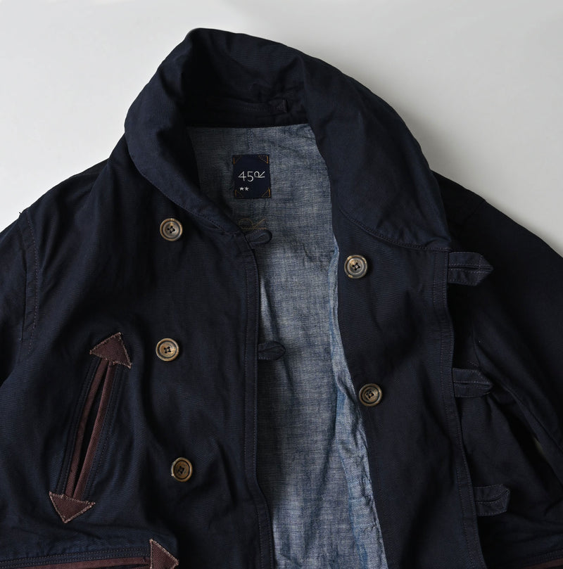 45R Indigo High-Density Duck Canadian Coat