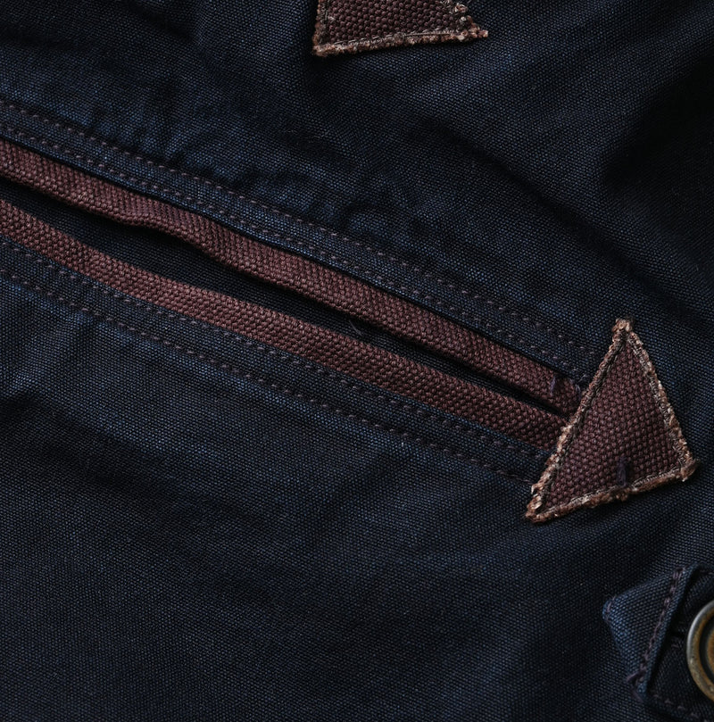 45R Indigo High-Density Duck Canadian Coat