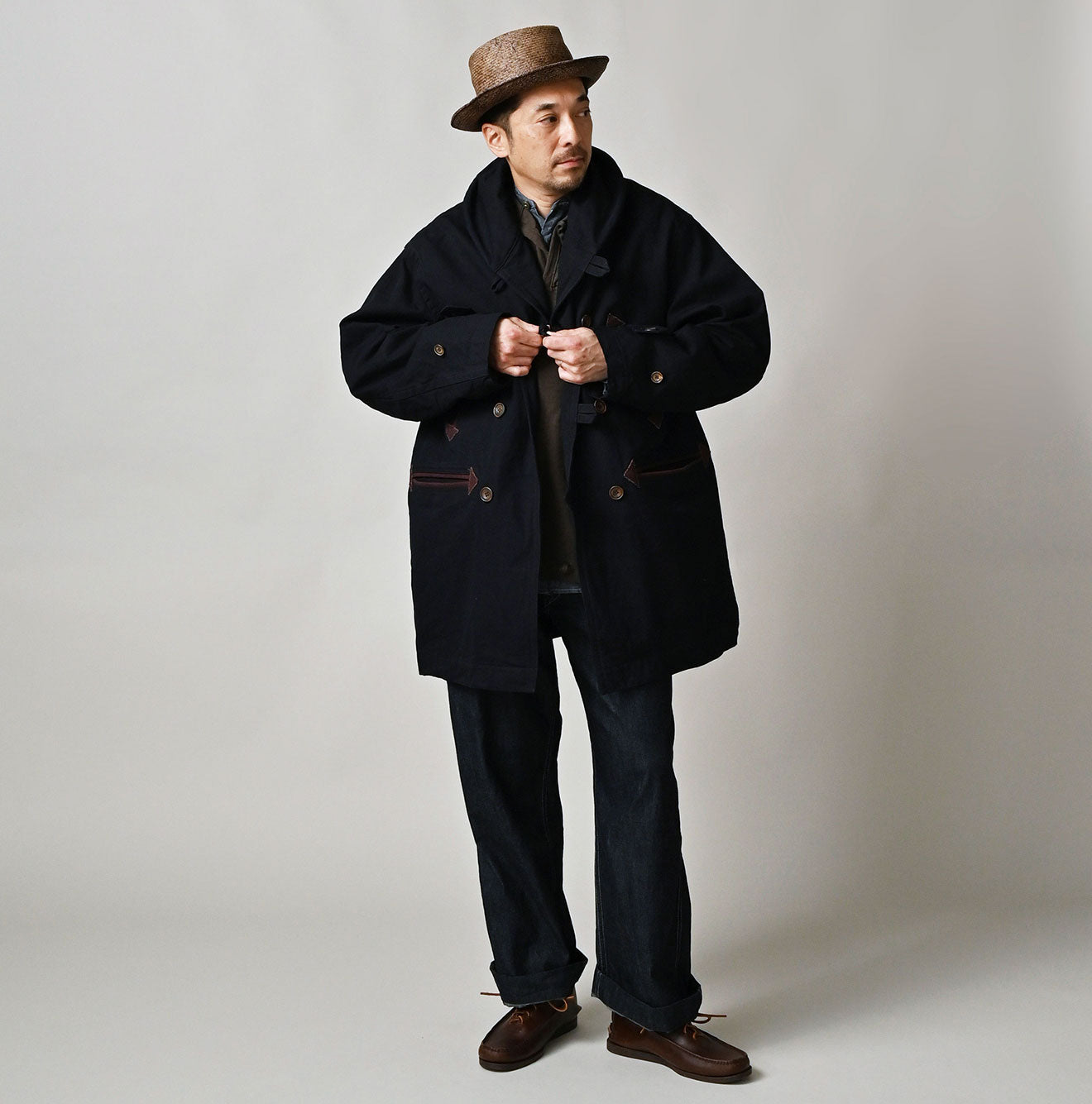 45R Indigo High-Density Duck Canadian Coat