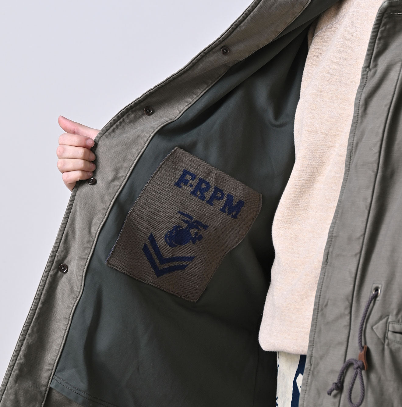 45R Back Sateen × Nylon Fleece 908 Canadian Mods Coat - Image 10