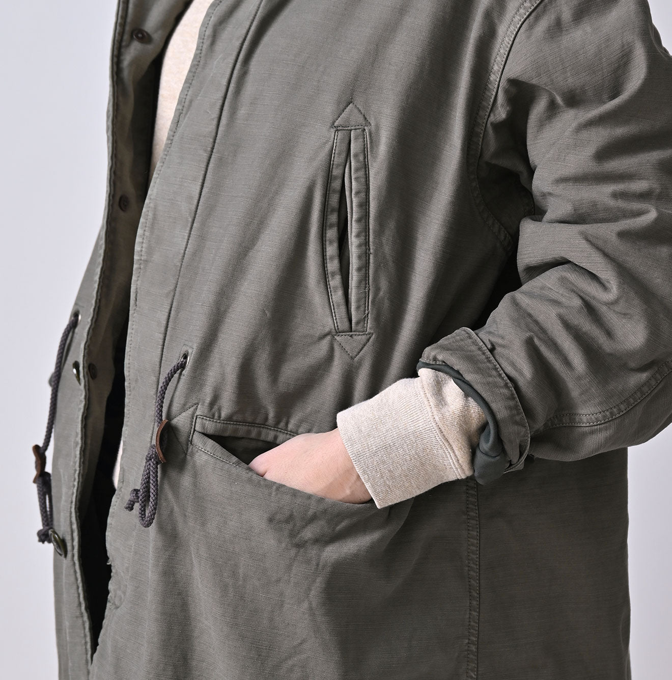 Back Sateen × Nylon Fleece 908 Canadian Mods Coat | 45R Official