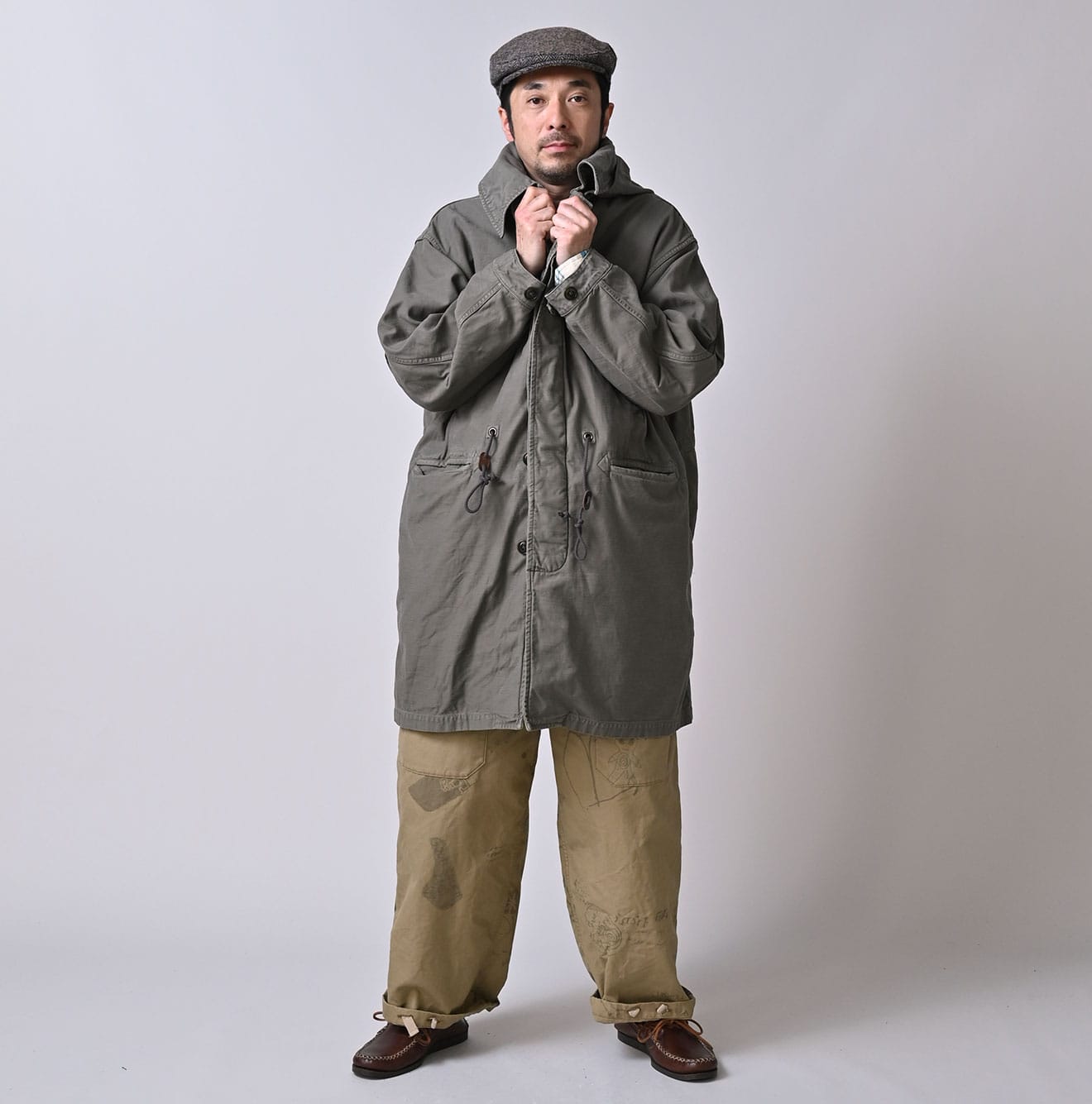 45R Back Sateen × Nylon Fleece 908 Canadian Mods Coat