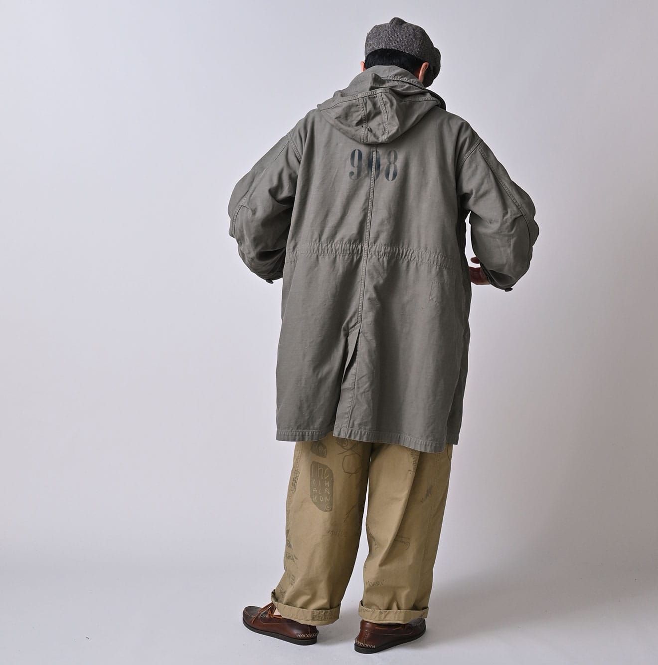 45R Back Sateen × Nylon Fleece 908 Canadian Mods Coat - Image 7