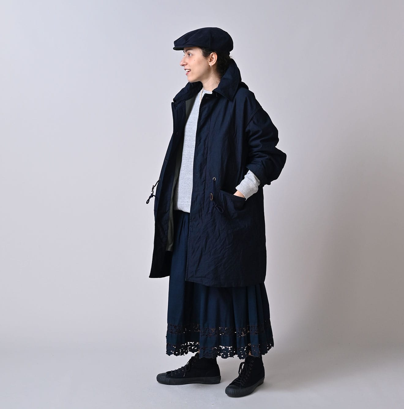 45R Back Sateen × Nylon Fleece 908 Canadian Mods Coat