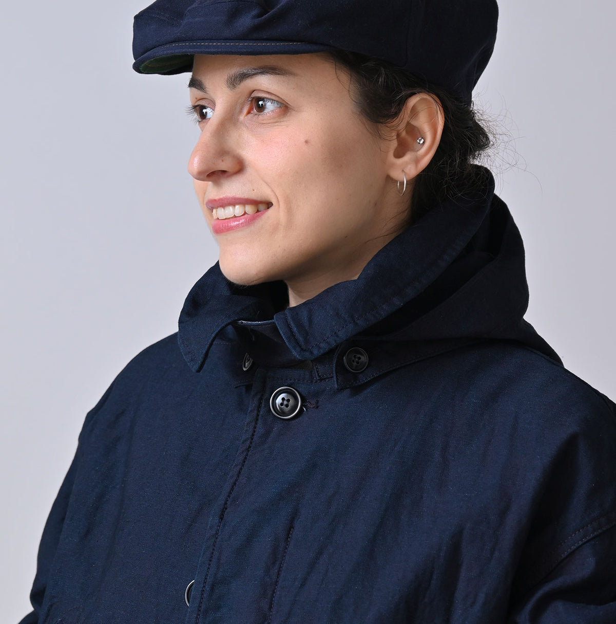 45R Back Sateen × Nylon Fleece 908 Canadian Mods Coat