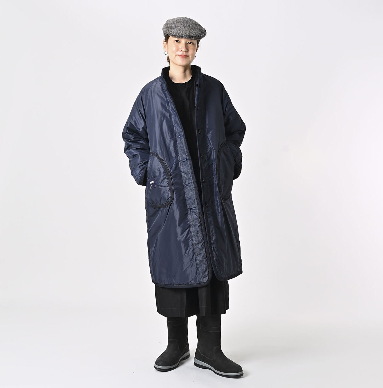 45R 45 Petit Denim Nylon Coat