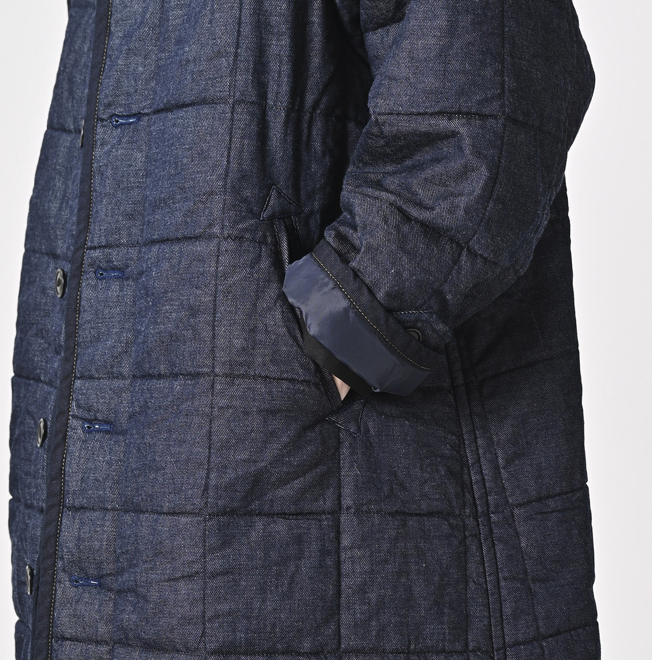 45R 45 Petit Denim Nylon Coat