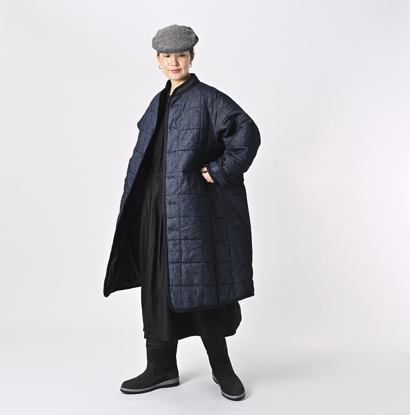 45R 45 Petit Denim Nylon Coat