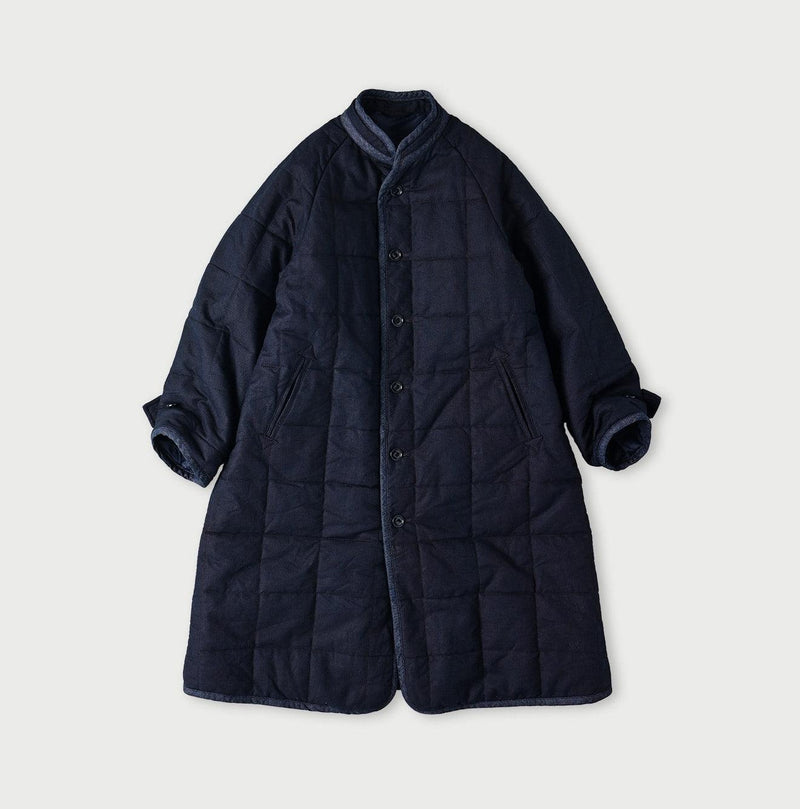 Indigo Oxford Quilt x Nylon Coat (Size 1) - 45R by 45rpm studio - Image 1