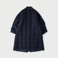 45R Indigo Oxford Quilt x Nylon Coat