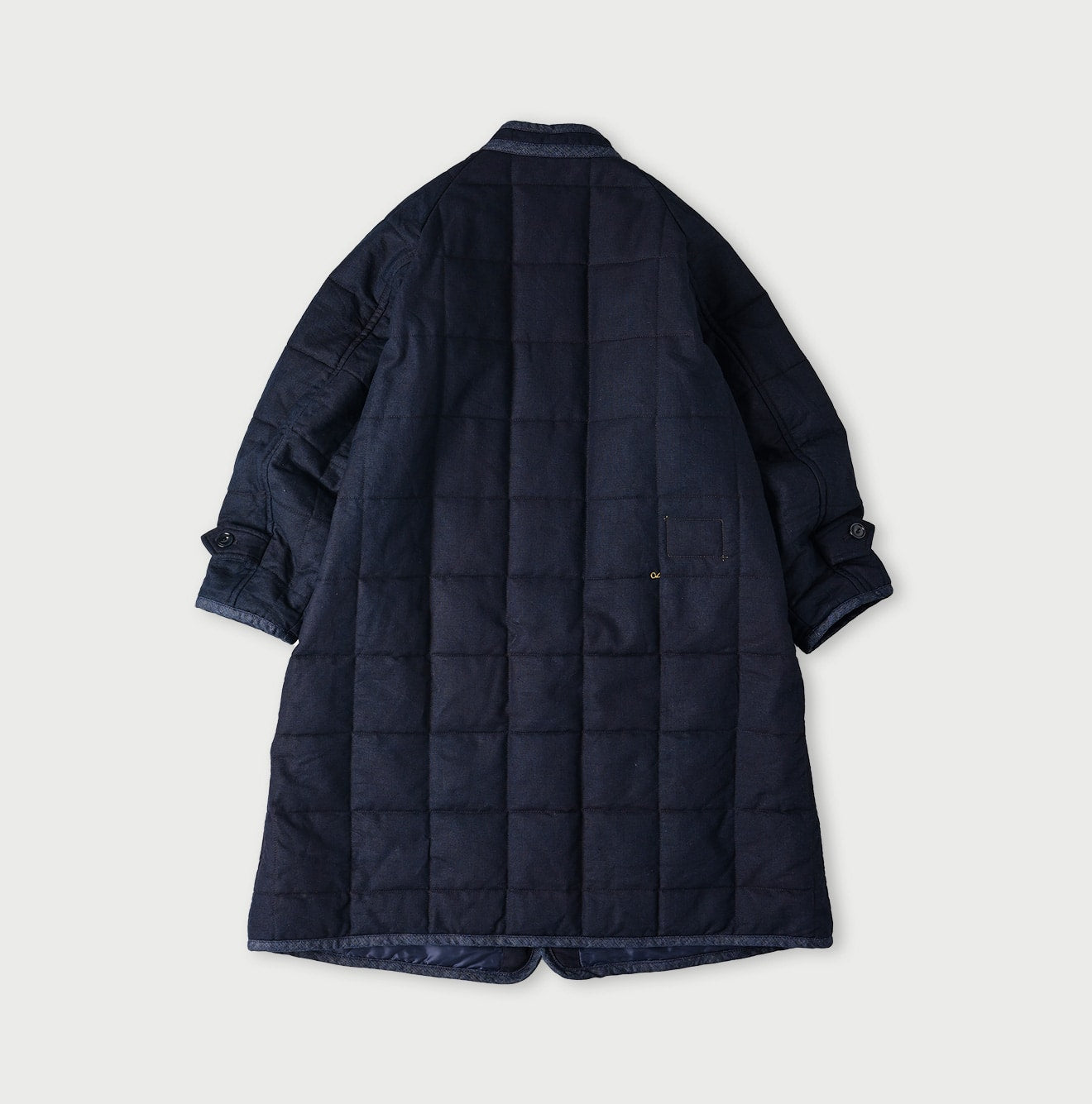 45R Indigo Oxford Quilt x Nylon Coat