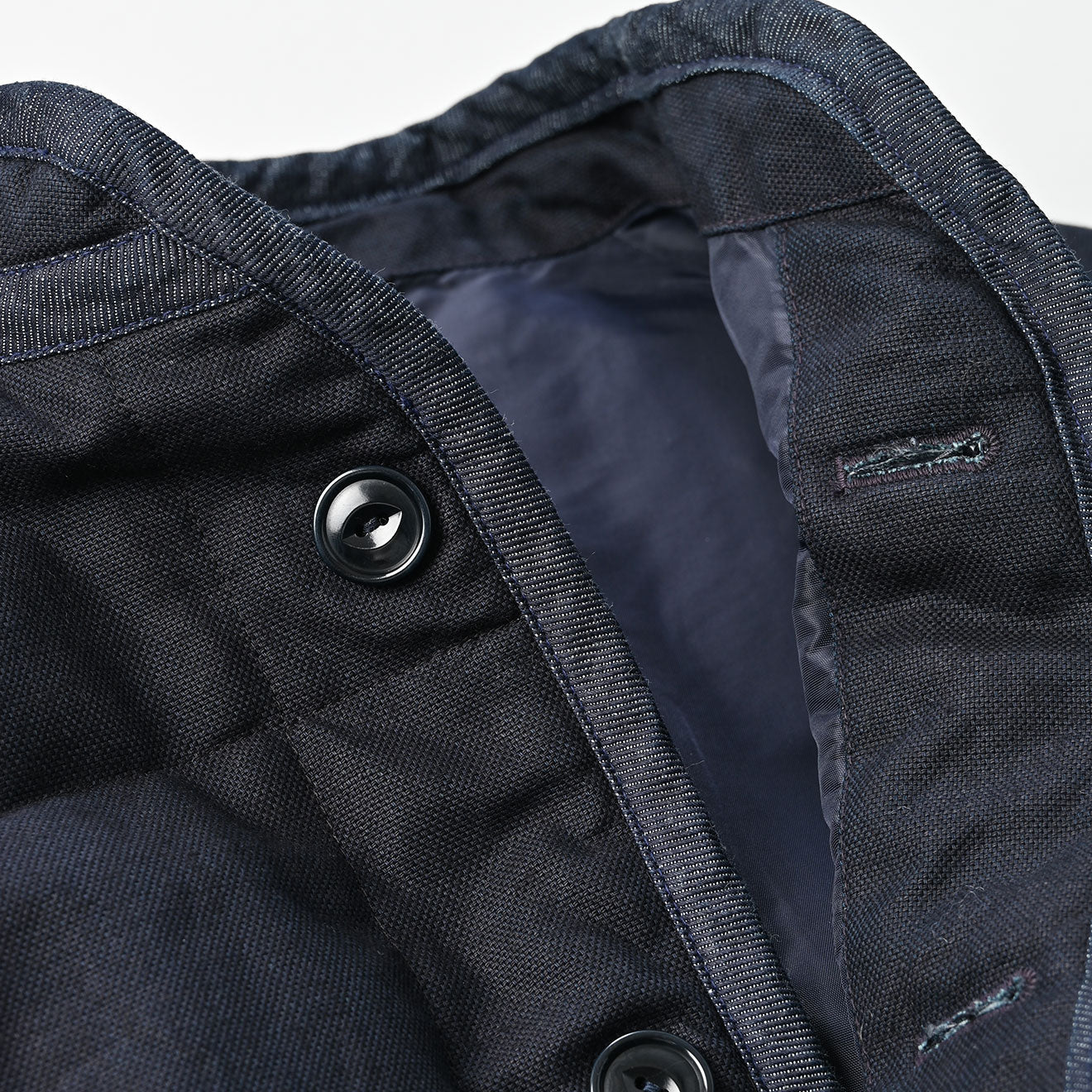 45R Indigo Oxford Quilt x Nylon Coat