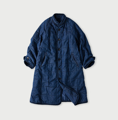 45R 45 Petit Denim Nylon Coat Distressed