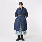 45R 45 Petit Denim Nylon Coat Distressed