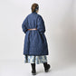 45R 45 Petit Denim Nylon Coat Distressed