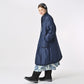 45R 45 Petit Denim Nylon Coat Distressed