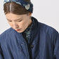 45R 45 Petit Denim Nylon Coat Distressed