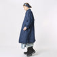 45R 45 Petit Denim Nylon Coat Distressed