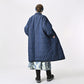 45R 45 Petit Denim Nylon Coat Distressed