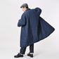 45R 45 Petit Denim Nylon Coat Distressed