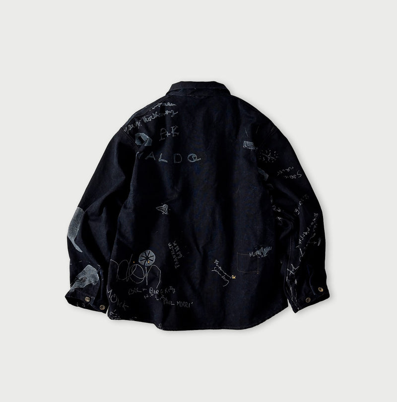 45R Indigo Duck 908 Graffiti Duffer Shirt - Image 16