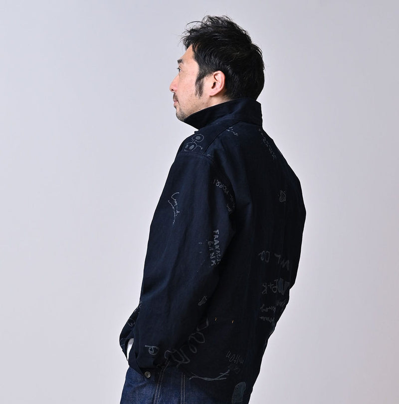 45R Indigo Duck 908 Graffiti Duffer Shirt