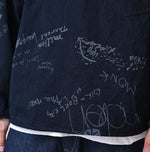 45R Indigo Duck 908 Graffiti Duffer Shirt