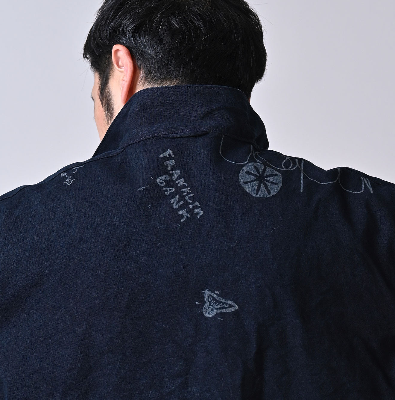 45R Indigo Duck 908 Graffiti Duffer Shirt