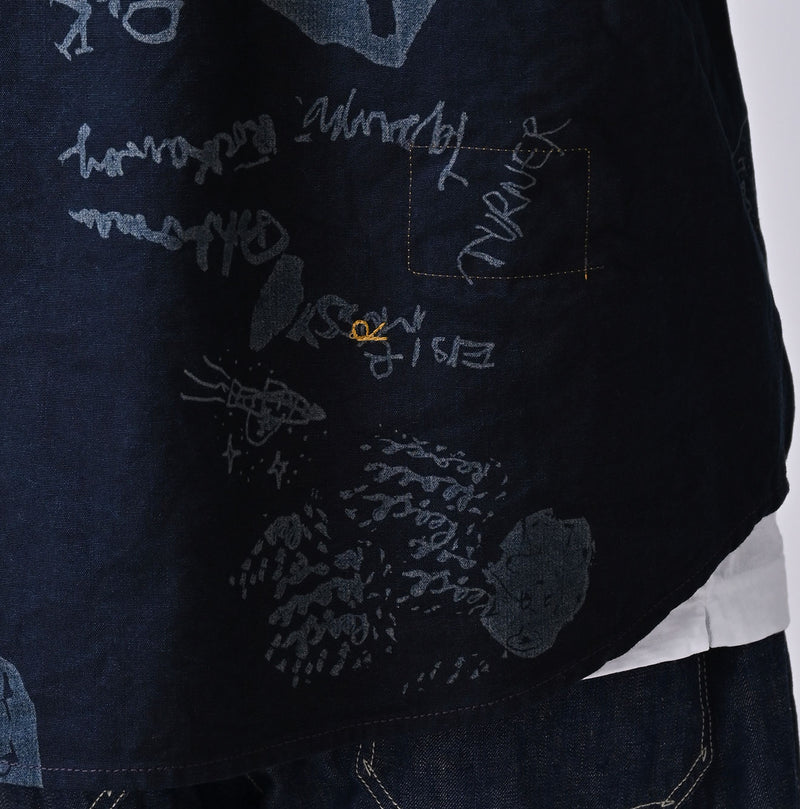 45R Indigo Duck 908 Graffiti Duffer Shirt - Image 14